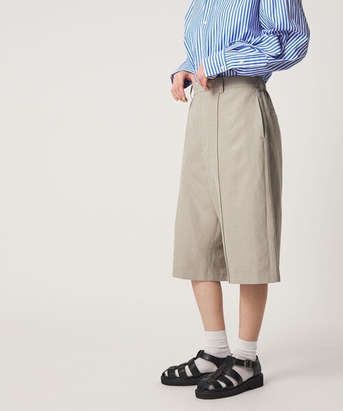 CITEN(シテン)の「<CITEN>ヴィンテージライクサテンハーフパンツ(その他パンツ・レディース・ダークグレー/ベージュ・S/M)」の3枚目の写真