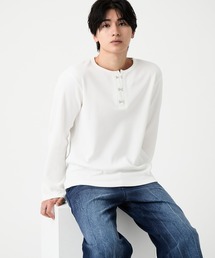 EVOLVERA（エボルヴェラー）の「Thermal Henley Neck Hook Long T-shirt / サーマルヘンリーネック フック ロングT（Tシャツ/カットソー）」