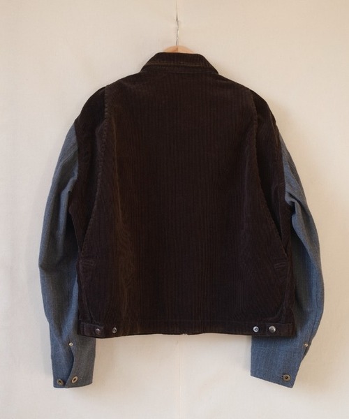 KHOKI（コッキ）の「【KHOKI/コッキ】26fw-jk-03 Combination drizzler jacket（ブルゾン・メンズ・ブラウン/ブラック・3/2）」の7枚目の写真