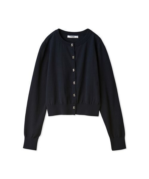 SNIDEL(スナイデル)の「バリエモチーフ釦カーディガン(カーディガン/ボレロ・レディース・サックスブルー/アイボリー/ネイビー/アニマル・F)」の3枚目の写真