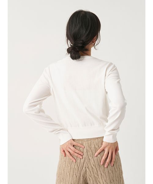 SNIDEL(スナイデル)の「バリエモチーフ釦カーディガン(カーディガン/ボレロ・レディース・サックスブルー/アイボリー/ネイビー/アニマル・F)」の6枚目の写真