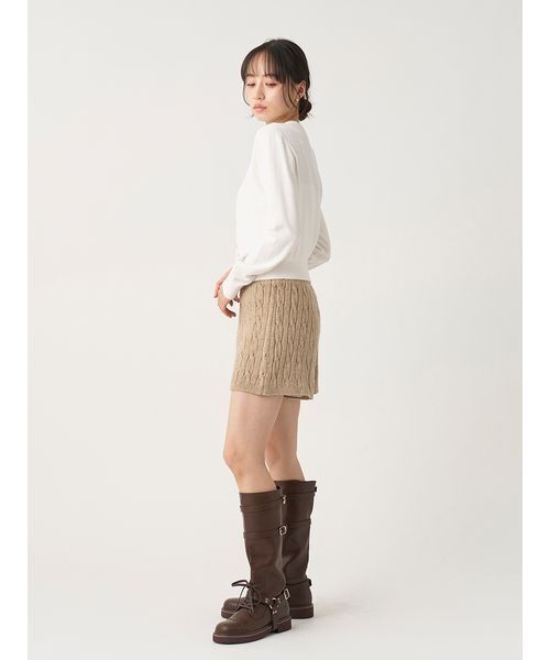 SNIDEL(スナイデル)の「バリエモチーフ釦カーディガン(カーディガン/ボレロ・レディース・サックスブルー/アイボリー/ネイビー/アニマル・F)」の11枚目の写真