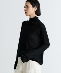 【COGTHEBIGSMOKE/コグザビッグスモーク】OMARI BOTTLE NECK TOP/カシミヤシルクシアージャージートップス