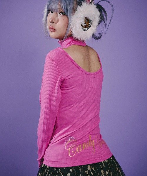 GALFY(ガルフィー)の「Candy Galfy-キラキラQUEEN Tee(Tシャツ/カットソー・レディース・ピンク/ブラック・FREE)」の20枚目の写真