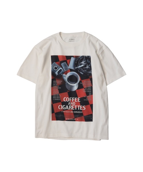 bonjour records(ボンジュールレコーズ)の「Jim Jarmusch/ジム・ジャームッシュ for bonjour records “Stranger Than Paradise” ,“Coffee And Cigarettes” Tシャツ(Tシャツ/カットソー・メンズ・ブラック/ブラック系その他/ホワイト系その他/ホワイト・M/XL/L)」の6枚目の写真
