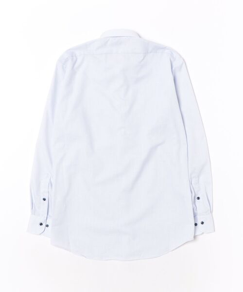 TAKA-Q(タカキュー)の「*ワイシャツ メンズ 長袖 ノンアイロン レギュラーカラー ビジネス ドレス 綿混 NEWスタンダードフィット(ビジネスシャツ・メンズ・ブルー・首回り39cm-裄丈80cm/首回り39cm-裄丈84cm/首回り41cm-裄丈82cm/首回り41cm-裄丈86cm/首回り43cm-裄丈82cm/首回り43cm-裄丈86cm/首回り45cm-裄丈86cm)」の3枚目の写真