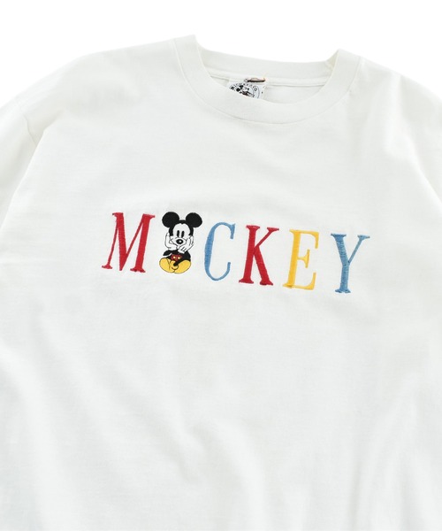 LABORATORY R(ラボラトリーアール)の「【USED】90’s Disney “Mickey” キャラクター Tシャツ(Tシャツ/カットソー・メンズ・ホワイト・LARGE)」の2枚目の写真