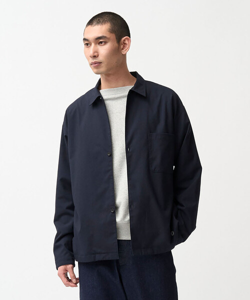 ORCIVAL(オーシバル)の「ORCIVAL | ストレッチブロード シャツジャケット MEN(シャツ/ブラウス・メンズ・ネイビー・4/5)」の2枚目の写真