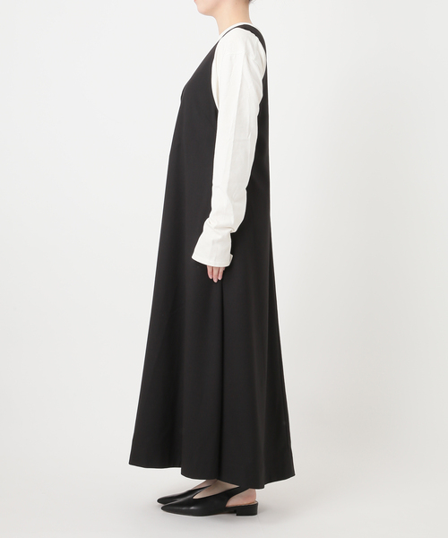 SLOBE IENA(スローブイエナ)の「《/WEB限定カラーあり》フロントジップフレアワンピース(ワンピース・レディース・チャコールグレー/カーキ/ブラック・FREE)」の18枚目の写真