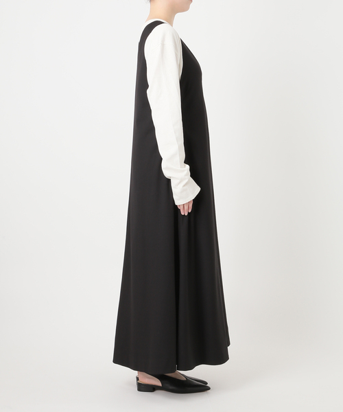 SLOBE IENA(スローブイエナ)の「《/WEB限定カラーあり》フロントジップフレアワンピース(ワンピース・レディース・チャコールグレー/カーキ/ブラック・FREE)」の20枚目の写真