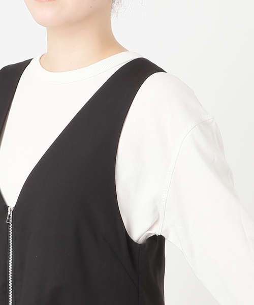 SLOBE IENA(スローブイエナ)の「《/WEB限定カラーあり》フロントジップフレアワンピース(ワンピース・レディース・チャコールグレー/カーキ/ブラック・FREE)」の21枚目の写真