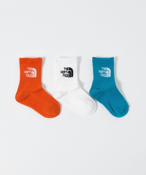 THE NORTH FACE（ザノースフェイス）の「＜THE NORTH FACE＞ロゴ 3P クルーソックス / キッズ 16cm-18cm（ソックス/靴下・キッズ・その他1/その他2・JM(16-18cm)）」の2枚目の写真