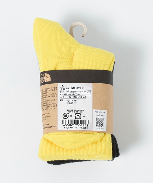 THE NORTH FACE（ザノースフェイス）の「＜THE NORTH FACE＞ロゴ 3P クルーソックス / キッズ 16cm-18cm（ソックス/靴下・キッズ・その他1/その他2・JM(16-18cm)）」の22枚目の写真
