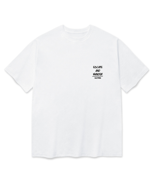 HALFNINE（ハーフナイン）の「イースケープ 半袖Tシャツ F05BRD_HBX11058（Tシャツ/カットソー・メンズ・グレー系その他/ホワイト/ブラック/ブルー・L/M/S/XL）」の2枚目の写真