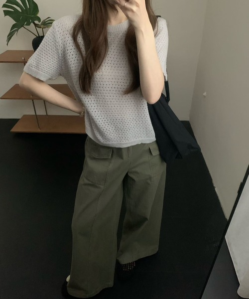 FLINEA(フリネア)の「コットンカーゴパンツ(その他パンツ・レディース・ベージュ/カーキ・FREE)」の11枚目の写真