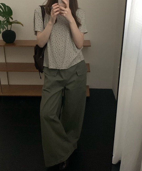 FLINEA(フリネア)の「コットンカーゴパンツ(その他パンツ・レディース・ベージュ/カーキ・FREE)」の7枚目の写真