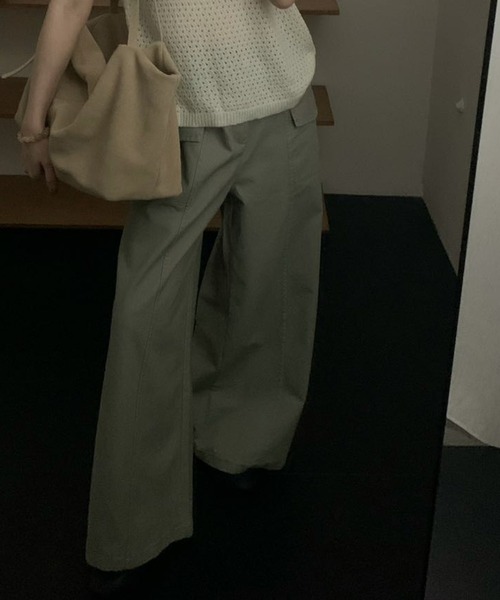FLINEA(フリネア)の「コットンカーゴパンツ(その他パンツ・レディース・ベージュ/カーキ・FREE)」の16枚目の写真