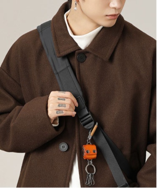 DOUBLE STEAL(ダブルスティール)の「DSウールライクステンカラーコート(ステンカラーコート・メンズ・ブラウン/ブラック・X-LARGE/LARGE/MEDIUM)」の3枚目の写真