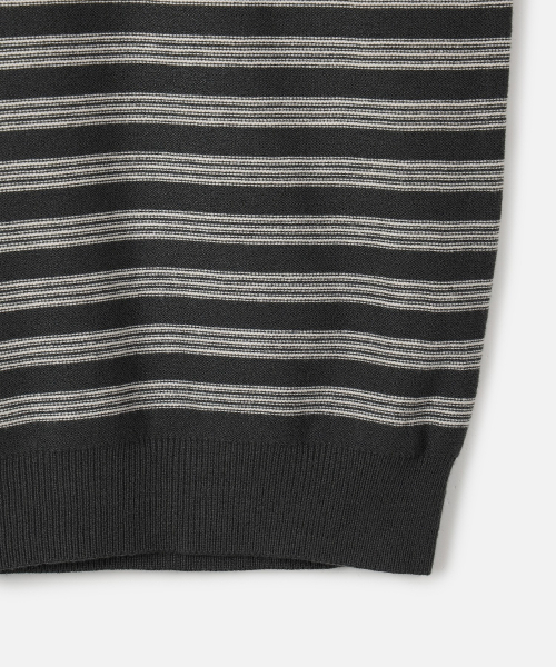 247SERIES(247シリーズ)の「マルチストライプニットスウェーター CHARCOAL(ニット/セーター・メンズ・チャコール・SMALL/MEDIUM/LARGE/X-LARGE/X-SMALL)」の5枚目の写真