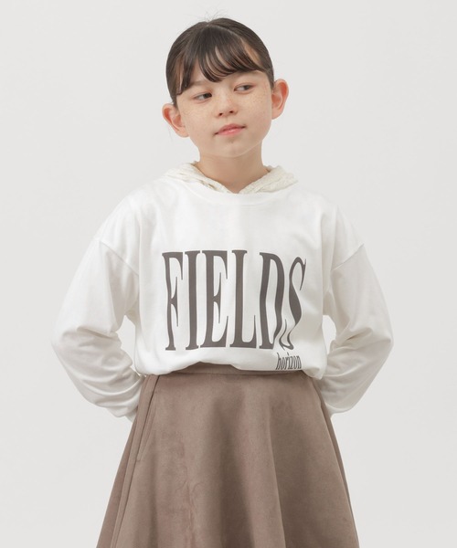 GLOBAL WORK(グローバルワーク)の「ヘビロッTEEプリント長袖/1054531(Tシャツ/カットソー・キッズ・ライトグレー/ブラック/ホワイト/ダークグレー/ブルー系その他6・140cm/160cm/150cm/130cm)」の2枚目の写真