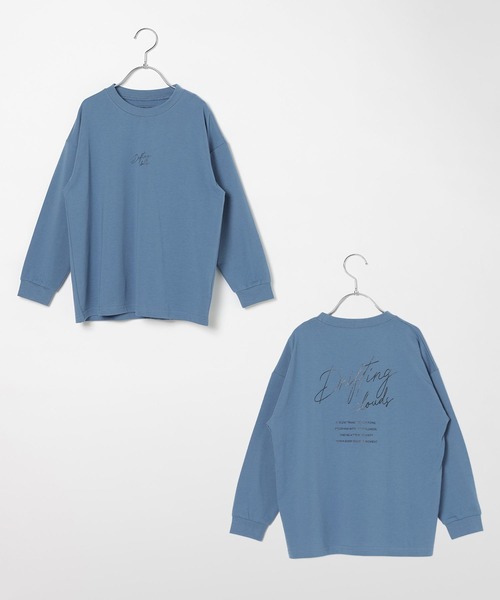 GLOBAL WORK(グローバルワーク)の「ヘビロッTEEプリント長袖/1054531(Tシャツ/カットソー・キッズ・ライトグレー/ブラック/ホワイト/ダークグレー/ブルー系その他6・140cm/160cm/150cm/130cm)」の5枚目の写真