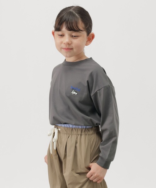 GLOBAL WORK(グローバルワーク)の「ヘビロッTEEプリント長袖/1054531(Tシャツ/カットソー・キッズ・ライトグレー/ブラック/ホワイト/ダークグレー/ブルー系その他6・140cm/160cm/150cm/130cm)」の17枚目の写真