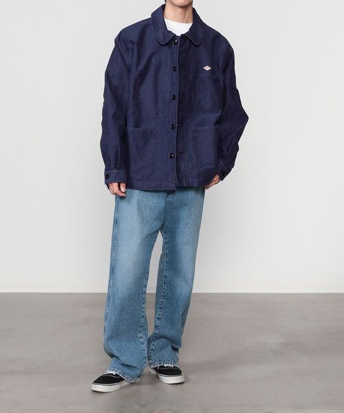 DANTON(ダントン)の「DANTON | コットンモールスキン ワイドカバーオール MEN(カバーオール・メンズ・ネイビー・44/42/40)」の18枚目の写真