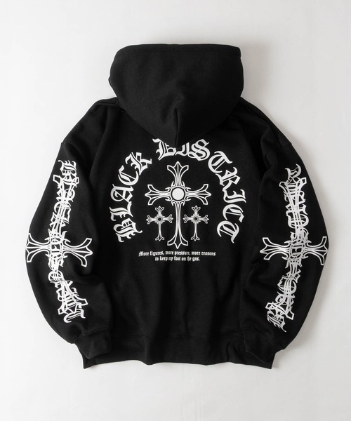 JOHN'S CLOSET(ジョンズクローゼット)の「【a】別注 クロスモチーフ フルジップパーカー ショート丈/セットアップ展開 病み系/グランジ/Y2K(パーカー・レディース・ホワイト/ブラック系2/ブラック系1・LARGE/MEDIUM/FREE)」の20枚目の写真
