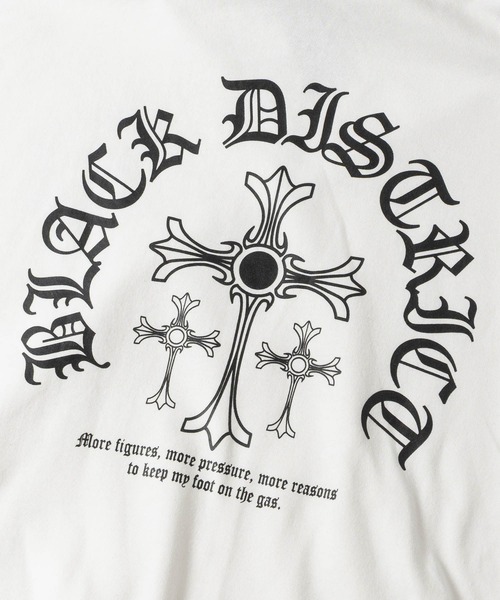 JOHN'S CLOSET(ジョンズクローゼット)の「【a】別注 クロスモチーフ フルジップパーカー ショート丈/セットアップ展開 病み系/グランジ/Y2K(パーカー・レディース・ホワイト/ブラック系2/ブラック系1・LARGE/MEDIUM/FREE)」の11枚目の写真