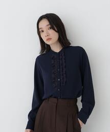 フロントフリルブラウス