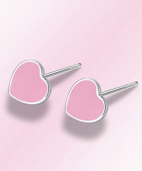 LA VORAGINE(ラ ヴォラジネ)の「カラーハートモチーフピアス(ピアス(両耳用)・レディース・PINK/BLUE・FREE)」の5枚目の写真
