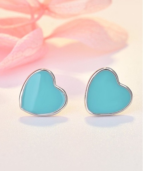 LA VORAGINE(ラ ヴォラジネ)の「カラーハートモチーフピアス(ピアス(両耳用)・レディース・PINK/BLUE・FREE)」の9枚目の写真
