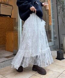 シアーレーススカート