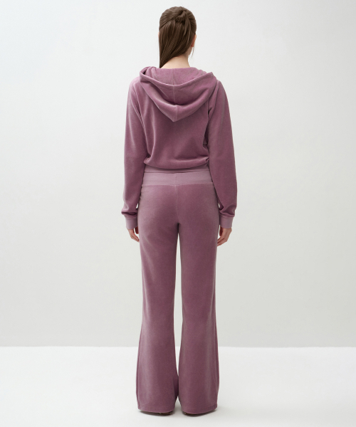 MUSINSA STANDARD WOMAN（ムシンサスタンダードウーマン）の「ウィメンズベルベットブーツカットトラックパンツ[ピンク]（スウェットパンツ・レディース・その他・SMALL/MEDIUM/X-SMALL）」の3枚目の写真