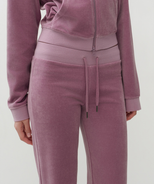 MUSINSA STANDARD WOMAN（ムシンサスタンダードウーマン）の「ウィメンズベルベットブーツカットトラックパンツ[ピンク]（スウェットパンツ・レディース・その他・SMALL/MEDIUM/X-SMALL）」の4枚目の写真