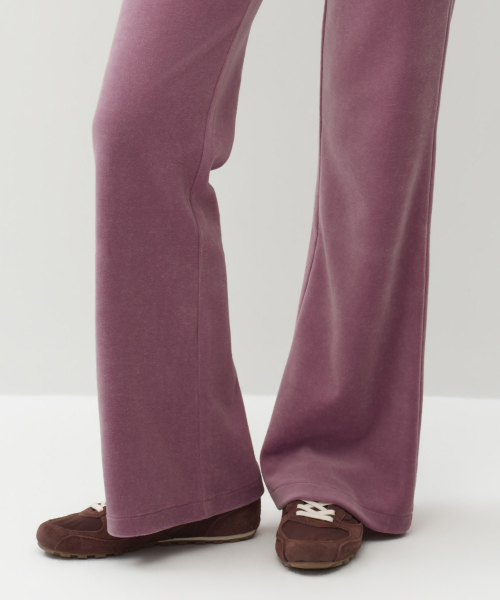 MUSINSA STANDARD WOMAN（ムシンサスタンダードウーマン）の「ウィメンズベルベットブーツカットトラックパンツ[ピンク]（スウェットパンツ・レディース・その他・SMALL/MEDIUM/X-SMALL）」の5枚目の写真