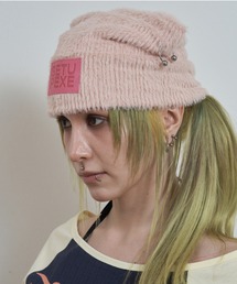 SETUPEXE（セットアップイーエックスイー）の「A'GEM/9 × .kom 『SETUPEXE/セットアップイーエックスイー』CAT PIERCING BEANIE/ キャットピアシングビーニー（ニットキャップ/ビーニー）」
