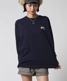 SEQUENZ（シークエンズ）の「※WEB限定 / サークルハート刺繍ロンT/ sqnzU basic logo l/s tee（Tシャツ/カットソー）」