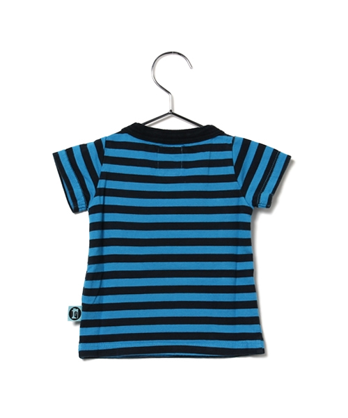 RUGGEDWORKS（ラゲッドワークス）の「ボーダー半袖Tシャツ(70～90㎝)（Tシャツ/カットソー・キッズ・ブルー/グリーン/ピンク/サーモンピンク/キナリ/イエロー・70cm/80ｃｍ/90cm）」の11枚目の写真