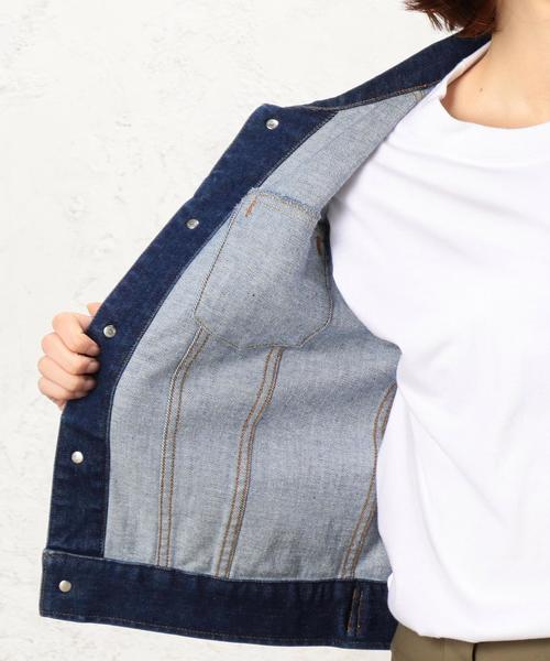 green label relaxing（グリーンレーベルリラクシング）の「○◆CB Gジャン 3rd type◆（デニムジャケット・レディース・ネイビー/コバルトブルー・40/42/44/38/36）」の14枚目の写真