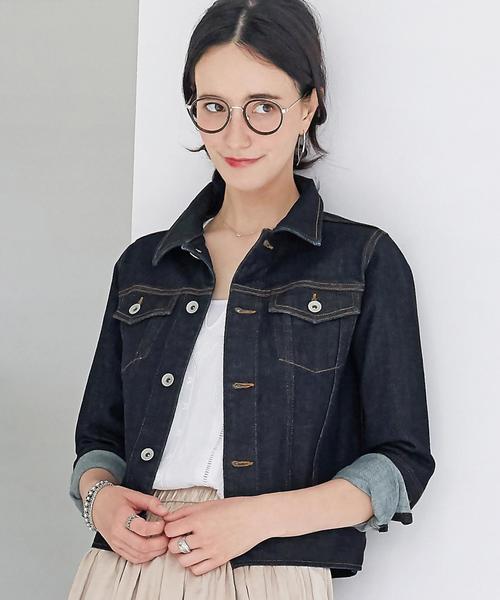 green label relaxing（グリーンレーベルリラクシング）の「○◆CB Gジャン 3rd type◆（デニムジャケット・レディース・ネイビー/コバルトブルー・40/42/44/38/36）」の17枚目の写真