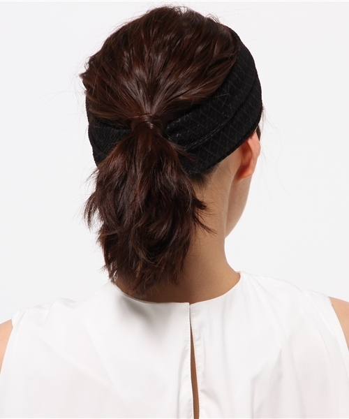 SMELLY（スメリー）の「SMELLY ヘアターバン（ヘアバンド・レディース・グレー/ネイビー/ブラック・ONE）」の5枚目の写真