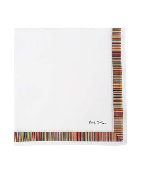 Paul Smith ポールスミス の Multistripe Frame Handkerchief Hank ハンカチ ハンドタオル Wear