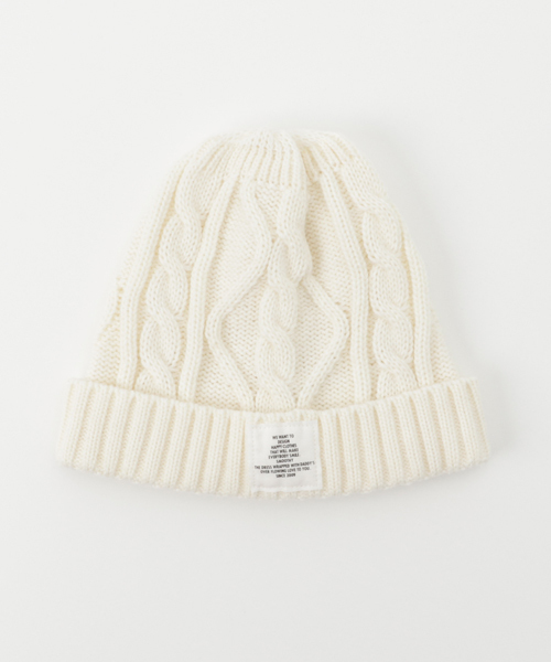 Smoothy（スムージー）の「Smoothy Cable Knitcap / スムージー ケーブルニットキャップ（ニットキャップ/ビーニー・キッズ・ヘザーグレー/ホワイト/ネイビー/マスタード/ブラック/カーキ・FREE）」の18枚目の写真
