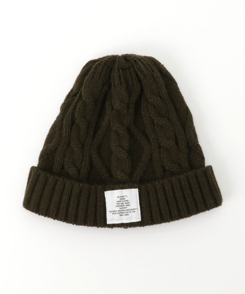 Smoothy（スムージー）の「Smoothy Cable Knitcap / スムージー ケーブルニットキャップ（ニットキャップ/ビーニー・キッズ・ヘザーグレー/ホワイト/ネイビー/マスタード/ブラック/カーキ・FREE）」の15枚目の写真