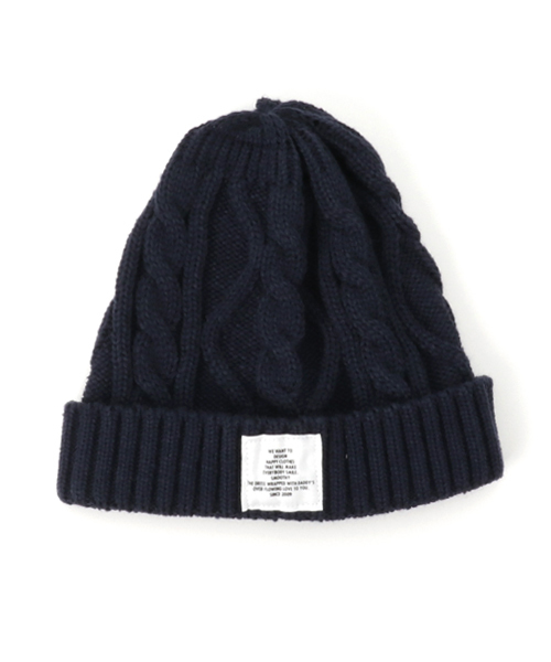 Smoothy（スムージー）の「Smoothy Cable Knitcap / スムージー ケーブルニットキャップ（ニットキャップ/ビーニー・キッズ・ヘザーグレー/ホワイト/ネイビー/マスタード/ブラック/カーキ・FREE）」の14枚目の写真