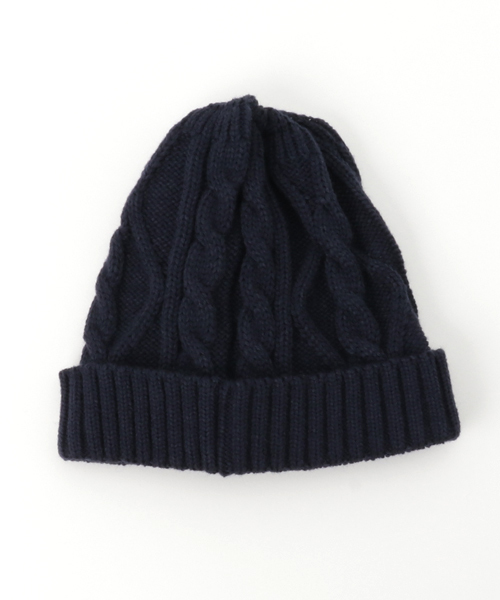 Smoothy（スムージー）の「Smoothy Cable Knitcap / スムージー ケーブルニットキャップ（ニットキャップ/ビーニー・キッズ・ヘザーグレー/ホワイト/ネイビー/マスタード/ブラック/カーキ・FREE）」の8枚目の写真