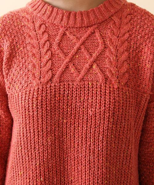 coen（コーエン）の「カラーネップニットワンピース（ワンピース・レディース・ベージュ/ライトブルー/レッド・FREE）」の7枚目の写真