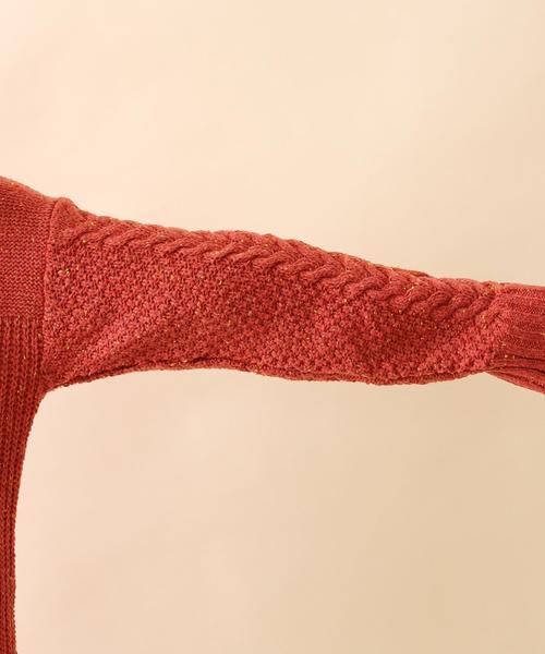 coen（コーエン）の「カラーネップニットワンピース（ワンピース・レディース・ベージュ/ライトブルー/レッド・FREE）」の9枚目の写真