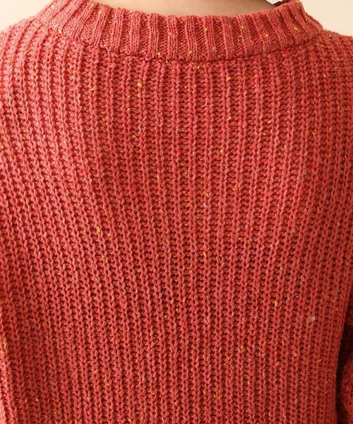 coen（コーエン）の「カラーネップニットワンピース（ワンピース・レディース・ベージュ/ライトブルー/レッド・FREE）」の10枚目の写真